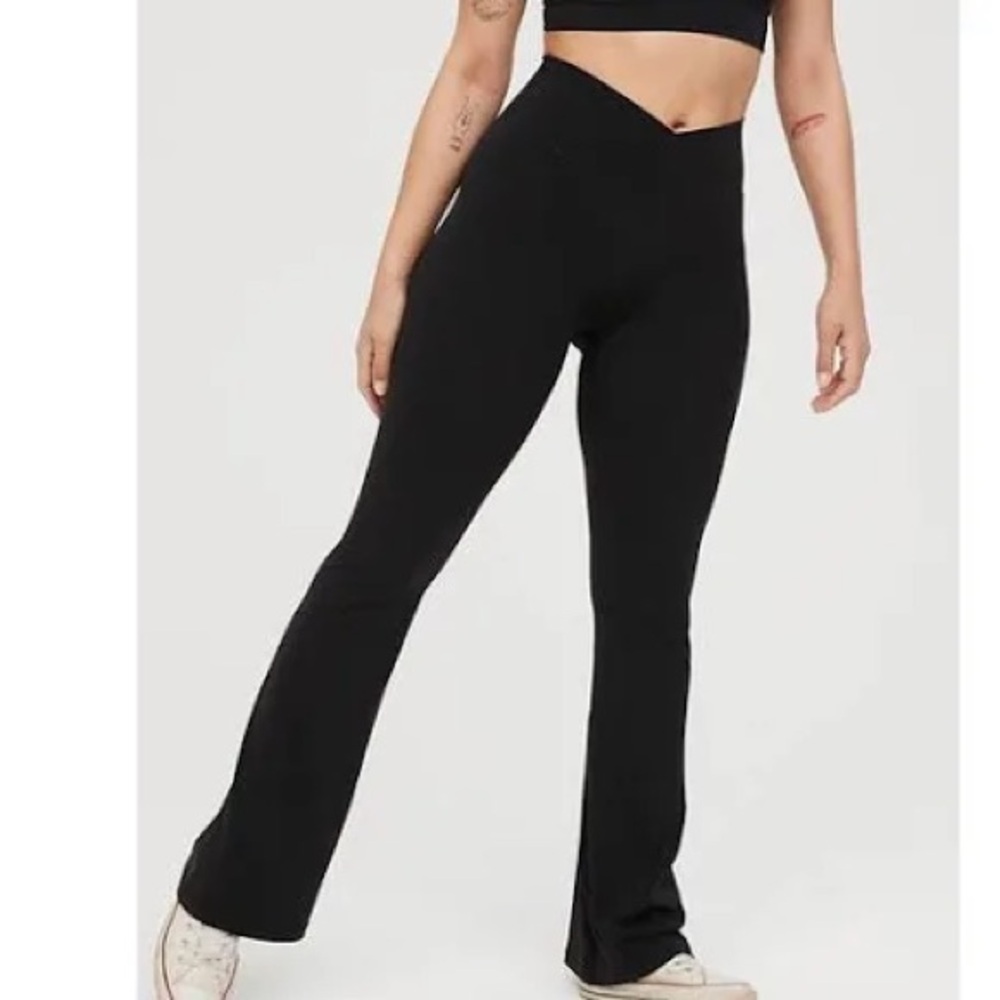 Aerie real me flare high waisted leggings